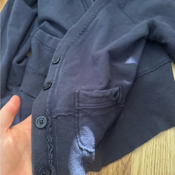 American eagle button up navy blue size xs sweater - Picture 4 of 4